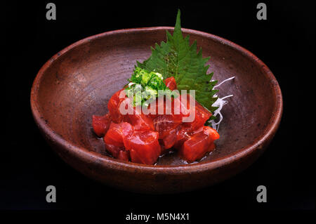 Japanese food ,Spicy Makuro,spicy Tuna Stock Photo