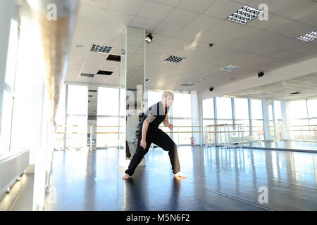 Hip hop dancer making different movements. Stock Photo