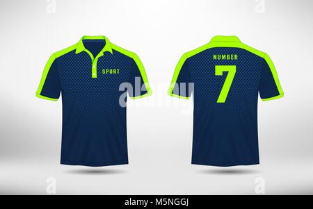 Blue and orange pattern sport football kits, jersey, t-shirt design  template Stock Vector Image & Art - Alamy
