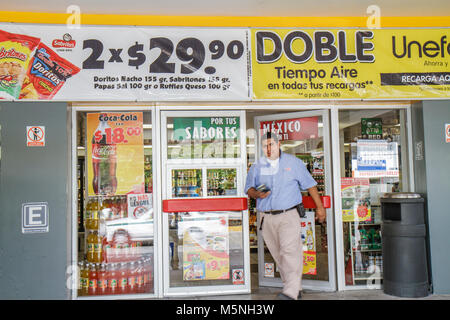 Oxxo Convenience Store In Mexico With A Banner Using The Image Of