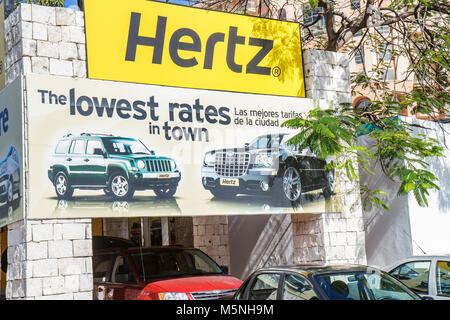 Hertz Car Rental Company sign, Ouazazate, Morocco Stock Photo: 39845115