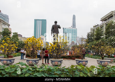 Statue of Chu Tich Ho Chi Minh.  Ho Chi Minh City, Vietnam Stock Photo