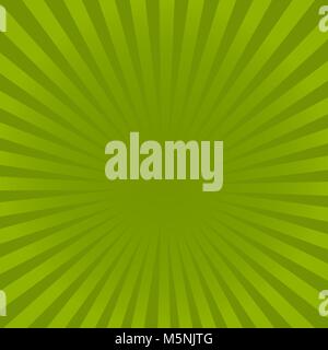 Sunburst green rays pattern. Radial sunburst ray background vector illustration. Stock Vector