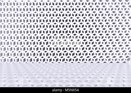 3d rendering of abstract hexagon background Stock Photo