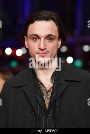 Berlin, Germany. 24th Feb, 2018. 24 February 2018, Germany, Berlin, Award Ceremony, Berlinale Palace: Actor Franz Rogowski. Credit: Jens Kalaene/dpa/Alamy Live News Stock Photo