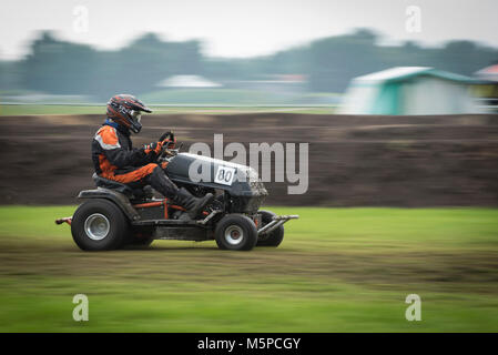 The Netherlands. Mariënvelde. 12-08-2017. Dutch Championship lawn mower racing. Stock Photo