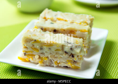 Chinese style pumpkin rice cake Stock Photo