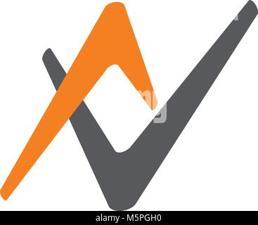 Letter AV Modern Stock Vector