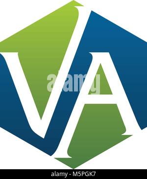 Letter VA Modern Stock Vector