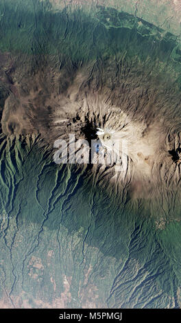 Aerial of Mount Kilimanjaro in Tanzania Stock Photo