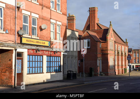 Hucknall Liberal Club,Nottinghamshire,UK. Stock Photo