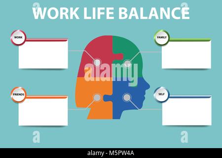 Work Life Balance Template Vector Stock Vector Image & Art - Alamy