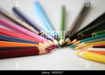 Colored Pencils Stock Photo