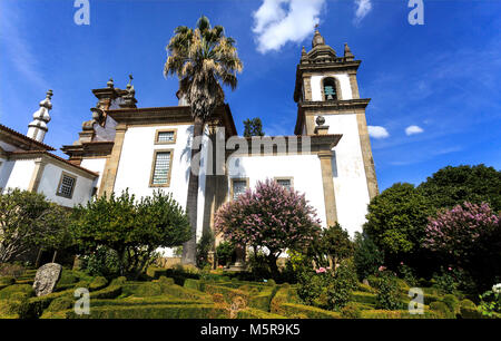 Lateral view of the chapel facing the gardens of the Mateus Palace, in Vila Real, Portugal Stock Photo