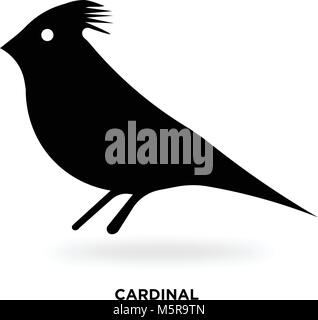 cardinal silhouette Stock Vector