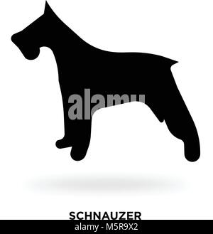 schnauzer silhouette Stock Vector