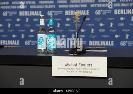 Berlin, Germany. 23rd Feb, 2018. Red carpet before 'Twarz'/'Mug', Berlinale 2018, team and guests. Credit: Beata Siewicz/Pacific Press/Alamy Live News Stock Photo