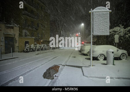 Roma, Italy. 26th Feb, 2018. View of Via Vitellia Credit: Matteo Nardone/Pacific Press/Alamy Live News Stock Photo