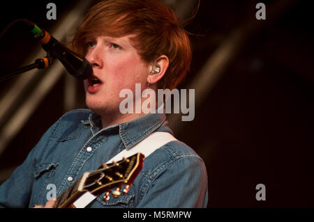 Two Door Cinema Club at Evolution Festival, Newcastle Stock Photo