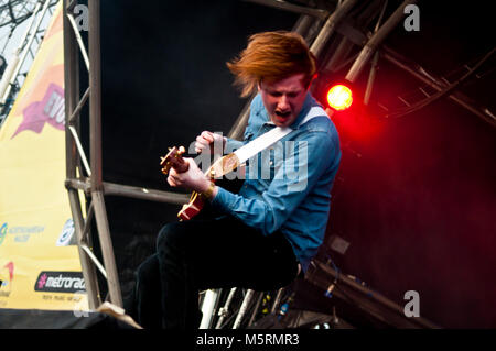 Two Door Cinema Club at Evolution Festival, Newcastle Stock Photo