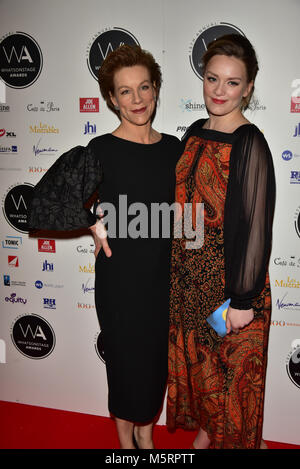 stevenson rosalind hannah juliet brody arrive british awards london alamy 25th feb film party after