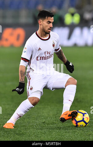 Rome, Italy. 26th Feb, 2018. Serie A Roma Milan-Olimpic Stadium-Rome - 25 feb 2018 In the picture Suso Photo Fotografo01 Credit: Independent Photo Agency/Alamy Live News Stock Photo