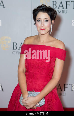 Connie Fisher attends the 26th British Academy Cymru Awards held at St David's Hall on October 8, 2017 in Cardiff, Wales. Stock Photo