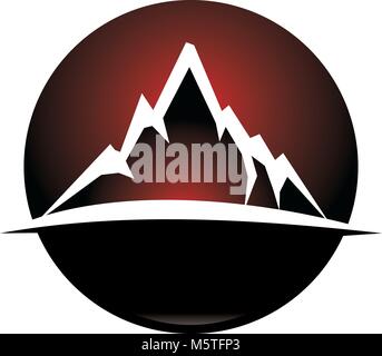 Mountain Logo Design Template Vector Stock Vector