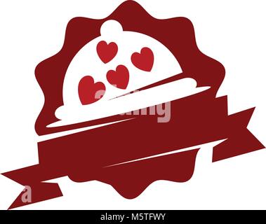 Serve With Love Stock Vector