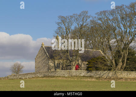 St Oswalds Chruch, Heavenfield, Northumberland Stock Photo