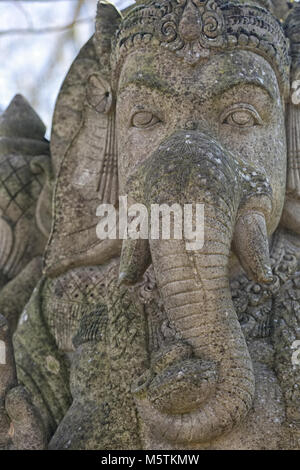 Ganesha, Hindu God, Stone statue, Stock Photo