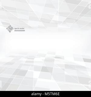 Gray geometric abstract background made in vector art Stock Vector