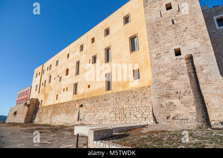 Historic area, Dalt Vila, fortified upped town,UNESCO world heritage site. Ibiza, Spain. Stock Photo