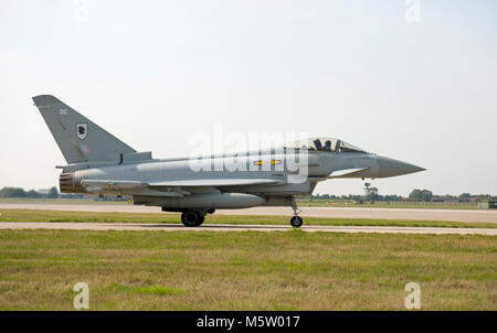 Eurofighter Typhoon FGR.4  ZJ919  of 11 Squadron, Royal Air Force, seen at its home base RAF Coningsby, 1st September 2010. Stock Photo