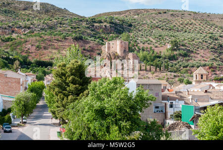 Castillo de Alburquerque. Huelma. Jaén. Andalucía. España Stock Photo