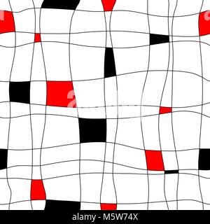 Abstract editable vector retro seamless tile pattern Stock Vector