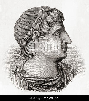 Roman emperor from third century AD. Depicted in a toga picta. Herbert ...