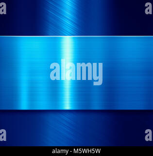 blue metal panels background 3d illustration Stock Photo