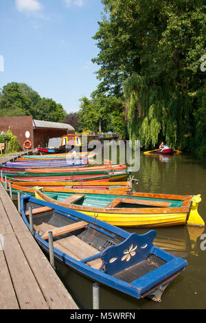 River Wey Navigation & Farncombe Boathouse, Godalming, Surrey, England, UK Stock Photo