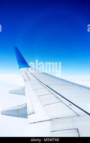 Boeing 767. Inside the cabin . View on the screen from the side of the ...