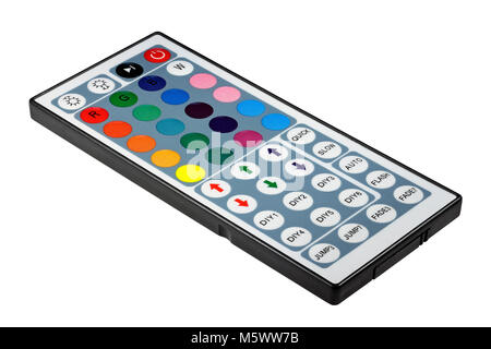 Colour Changing LED Strip Light Remote Control for multicoloured strip lights Stock Photo