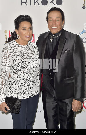 Smokey Robinson and his wife Frances Glandney attend the 25th Annual ...