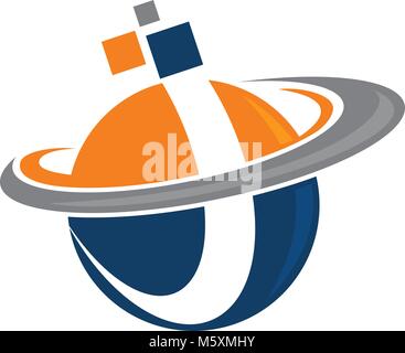 Global Technology Communications Vector Stock Vector