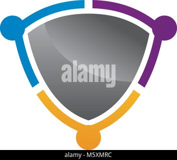 Social Media Shield Stock Vector
