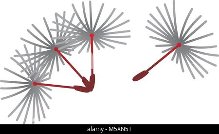 Dandelion Blowing Marketing Stock Vector