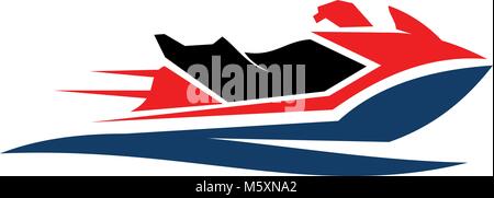 Jet Ski Motor Boat Stock Vector