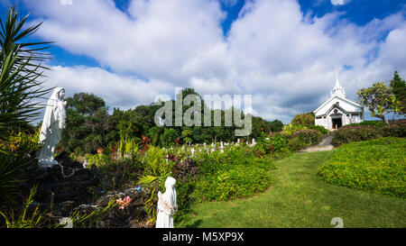 St. Benedict's Painted Church, Captain Cook, The Big Island, Hawaii USA Stock Photo