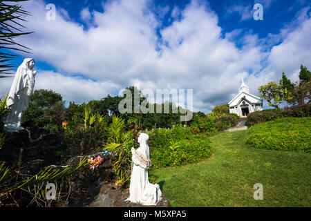 St. Benedict's Painted Church, Captain Cook, The Big Island, Hawaii USA Stock Photo