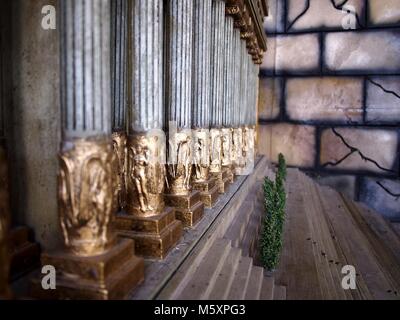 MABALACAT, PAMPANGA, PHILIPPINES - FEBRUARY 24, 2018: Attractions inside the Dinosaur Island at the Clark Picnic Grounds in Mabalacat, Pampanga. Stock Photo