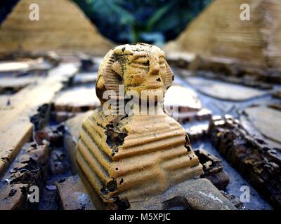 MABALACAT, PAMPANGA, PHILIPPINES - FEBRUARY 24, 2018: Attractions inside the Dinosaur Island at the Clark Picnic Grounds in Mabalacat, Pampanga. Stock Photo